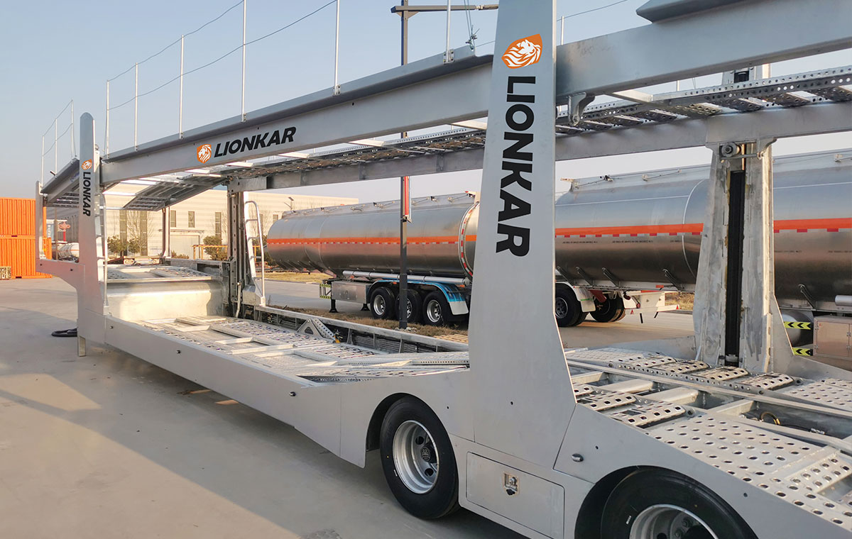 Best Price 5/6/7/8/9 Car Transporter Trailer, Car Hauler Trailer For Sale in Mexico